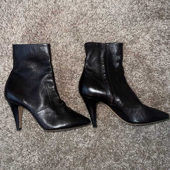 Celine Dark Brown Heeled Boots - Picture 9 of 10